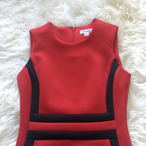 Calvin Klein red dress